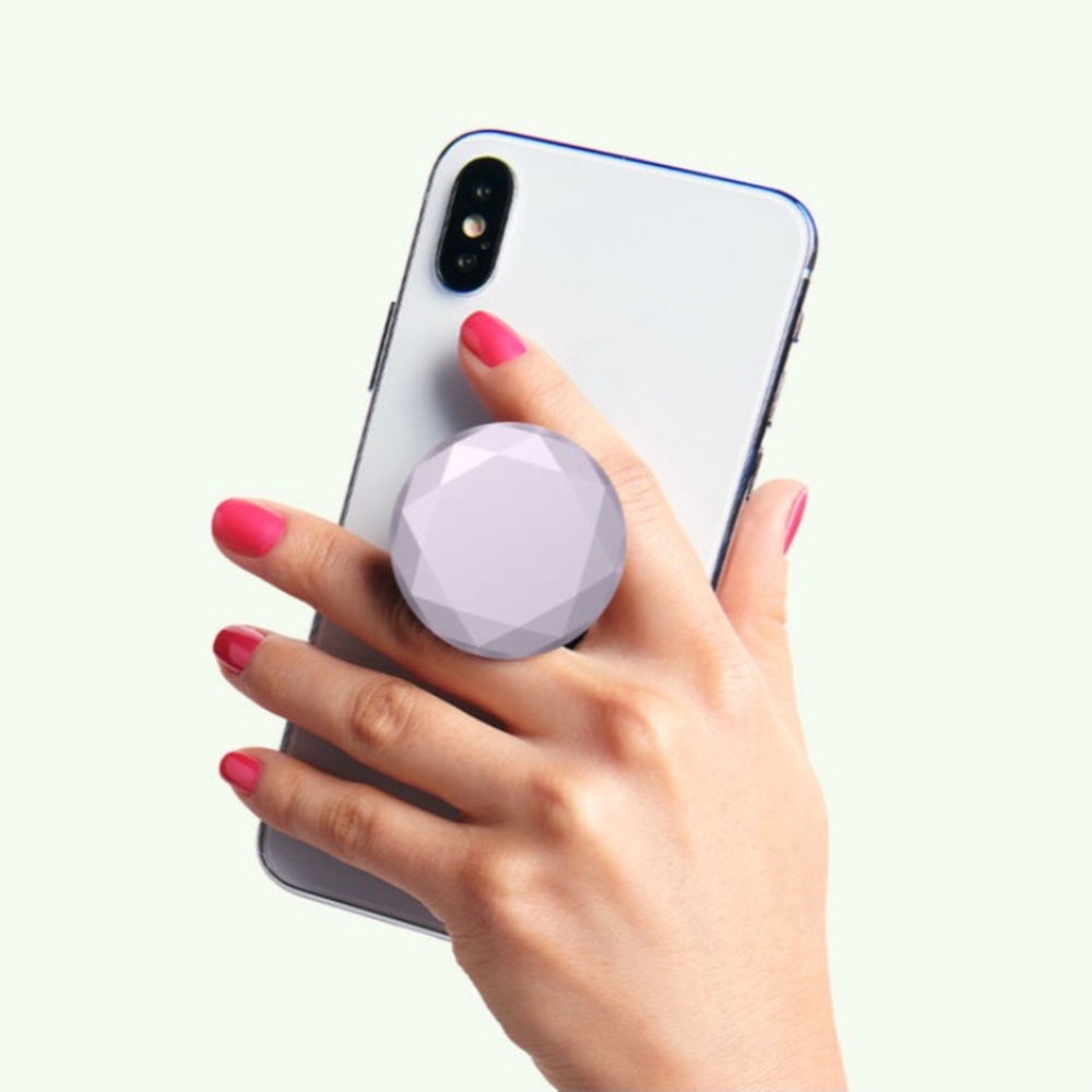 ‼️SOLD‼️ PopSockets Metallic Diamond Lavender PhoneGrip NWT